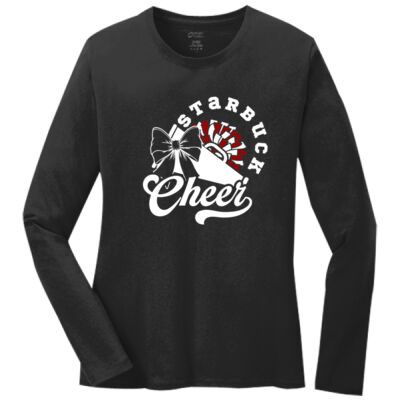 Starbuck International Cheer - Ladies Long Sleeve Core Cotton Tee Thumbnail