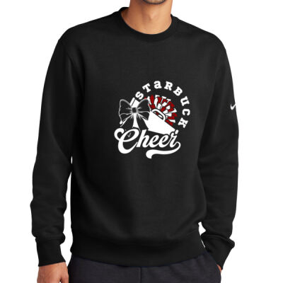 Starbuck International Cheer - Club Fleece Sleeve Swoosh Crew Thumbnail