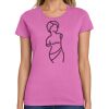 Ladies Heavy Cotton 100% Cotton T Shirt Thumbnail