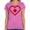 Ladies Heavy Cotton 100% Cotton T Shirt Thumbnail