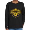 Youth Heavy Cotton 100% Cotton Long Sleeve T Shirt Thumbnail